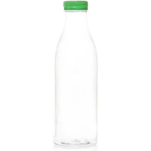Mbk Ambalaj 1000 ml Pet Yuvarlak Şişe ve Yeşil Kapak 45ADET