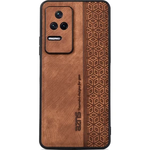 Lr Joyful Xiaomi İçin Azns Poco F4 5G / Redmı K40S 5G Baskılı Pu Desen Kaplamalı Tpu Kapak Anti-Slip Yan Kenar Damla Geçirmez Telefon Kılıfı (Yurt Dışından)