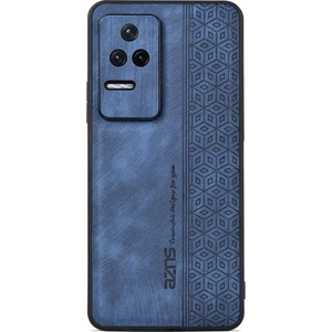 Lr Joyful Xiaomi İçin Azns Poco F4 5G / Redmı K40S 5G Baskılı Pu Desen Kaplamalı Tpu Kapak Anti-Slip Yan Kenar Damla Geçirmez Telefon Kılıfı (Yurt Dışından)
