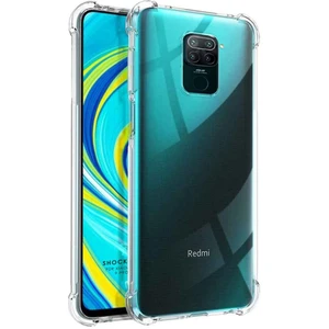 Smart Tech Xiaomi Redmi Note 9 Shock Absorbing Darbe Emicili Şeffaf Silikon Kılıf