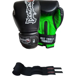 Attack Boks Eldiveni Kick Boks Muay Thai Boks Eldiveni ve Whiteface Bandaj 2'li Set