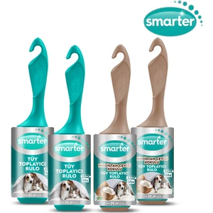 Tüy Toplayıcı Rulo Karma 4 Lü Set Kedi Köpek (2x 56 Lı + 2x Kokulu )