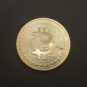 Bitcoin Madeni Para Altın Rengi Hatıra Koleksiyon Değerli Kutulu