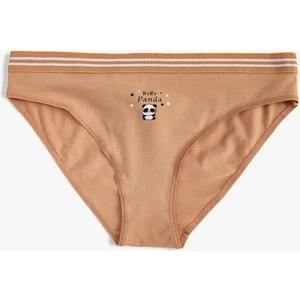Pamuklu Brief Külot Minimal Baskılı