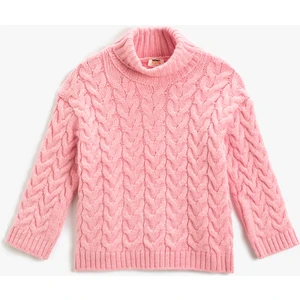 Basic Boğazlı Örgü Kazak Uzun Kollu Yumuşak Dokulu