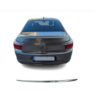 Alminox Oto Citroen C-Elysee Krom Bagaj Alt Çıta Formlu 2012-2017 Arası Paslanmaz Çelik