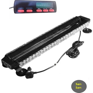 Çakar Lamba Çift Taraflı 78 LED Sarı-Sarı / LAPA528