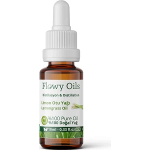 Flowy Oils Limon Otu Kişisel Bakım Yağı %100 Doğal Bitkisel Uçucu Yağ Lemongrass Oil 10 ml