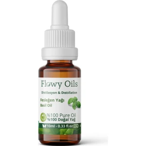 Flowy Oils Flowy Fesleğen Yağı %100 Doğal Bitkisel Uçucu Yağ Basil Oil 10 ml