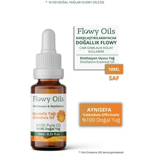 Flowy Oils Aynısefa Yağı %100 Doğal Bitkisel Uçucu Yağ Calendula Oil 10 ml