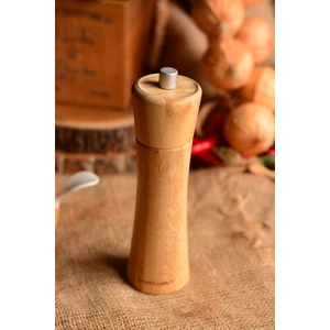 Paprika Ahşap Karabiber Öğütücü – Seramik Mekanizma, Şık ve Dayanıklı Tasarım, Mutfak Dekoruna Uyumlu
