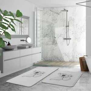 Kelebek Desen 2li Banyo Paspas Takımı