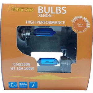 12V H7 100W Dark Blue Beyaz Işık 5000K Ampul Takım