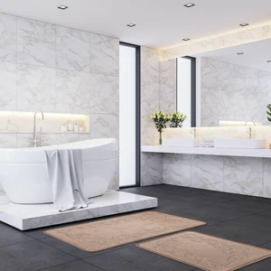 Gence Motif 2li Banyo Paspas Takımı