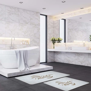 Just Married 2li Banyo Paspas Takımı