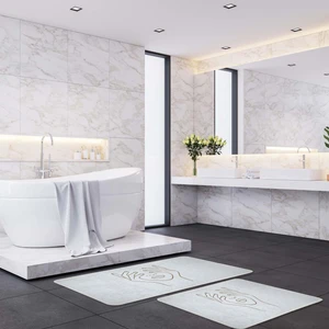 Gizli Yüz 2'li Banyo Paspas Takımı