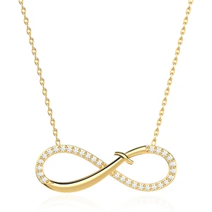 İndigo Takı Sonsuzluk Zülfikar Altın Kaplama Gümüş Kolye