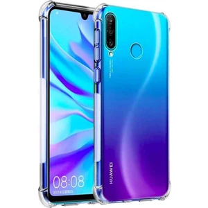 Smart Tech Huawei P30 Lite Shock Absorbing Darbe Emicili Şeffaf Silikon Kılıf