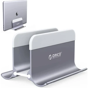 Alüminyum Notebook Macbook Dikey Masaüstü Standı Gri