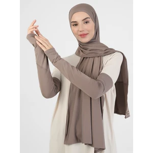 Pro Scarfs Sport 2`li Şal Kolluk Set - Koyu Vizon - Ecardin