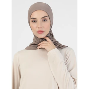 Hijab Spor Bone - Koyu Vizon - Ecardin