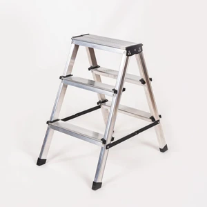 Mavi Trend 3+3 Alüminyum Çift Çıkışlı Merdiven Paslanmaz Alüminyum Merdiven