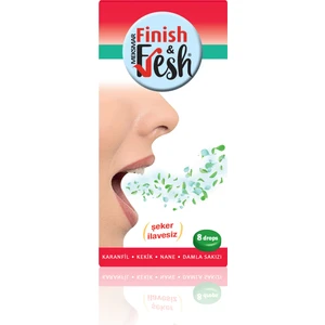 Finish & Fresh Şeker İlavesiz Karanfil, Kekik, Nane, Damla Sakızı 8 Pastil