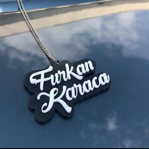 Kişiye Özel Isimli Lüks 3D Pleksi Dikiz Ayna Süsü