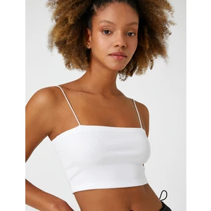 Basic Crop Atlet Ince Askılı Fitilli