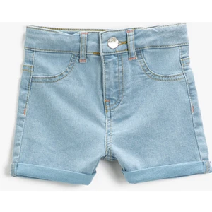 Kız Çocuk Şort Mavi 3SKG40004AD