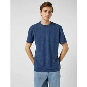 Basic Tişört Bisiklet Yaka Kısa Kollu Dar Kesim