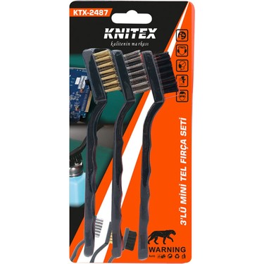 Knitex KTX-2487 Tel Fırça Seti 3 Lü-60 Fiyatı - Taksit Seçenekleri