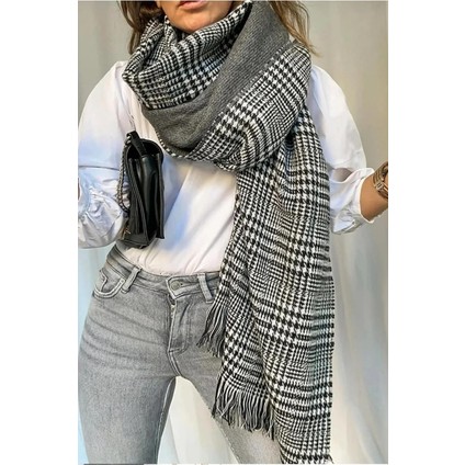 Çift Taraflı Iskoç Şal Atkı modelleri