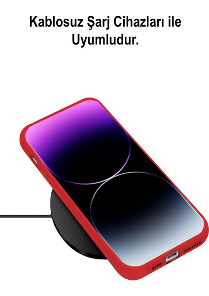 Caseworld Apple iPhone 14 Plus Kapak Içi Kadife Kamera Korumalı Lansman Silikon Kılıf - Pembe fırsatları