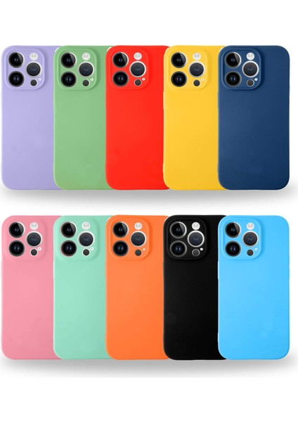 Apple iPhone 14 Pro Max Kapak Içi Kadife Kamera Korumalı Lansman Silikon Kılıf - Pembe