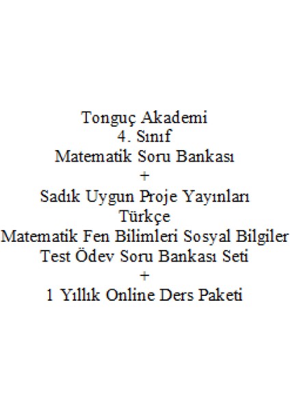 4. Sınıf Matematik Dinamo Soru Bankası - Sadık Uygun Proje Yayınları Türkçe Matematik Fen Bilimleri Sosyal Bilgiler Test Ödev Soru Bankası Seti - 1 Yıllık Online Ders Paketi