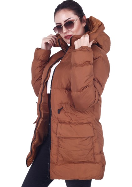 Kadın Mont AHTA1370 Şişme Çıkabilen Kapüşon Bel Bağlam fiyatları