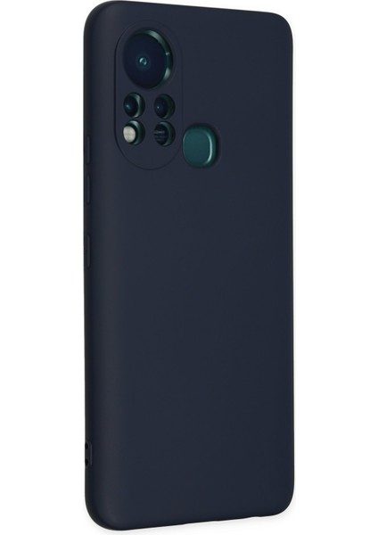 Lansman Infinix Hot 11S Kılıf Nano Içi Kadife Silikon - Lacivert