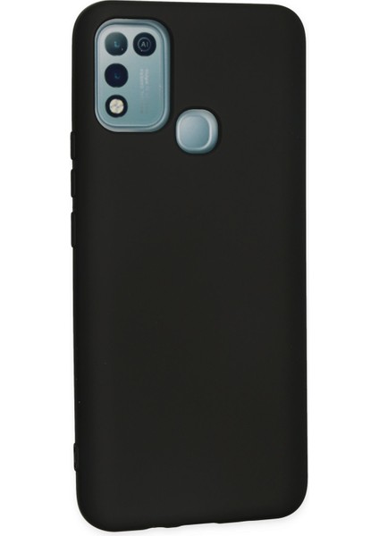 Lansman Infinix Hot 10 Play Kılıf Nano Içi Kadife Silikon - Siyah