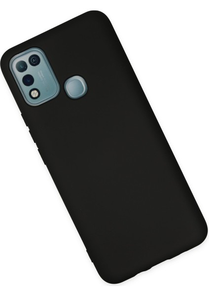 Lansman Infinix Hot 10 Play Kılıf Nano Içi Kadife Silikon - Siyah
