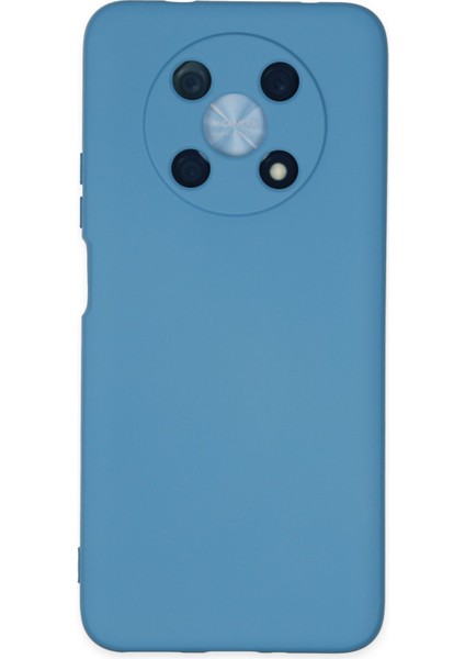 Lansman Huawei Nova Y90 Kılıf Nano Içi Kadife Silikon - Mavi