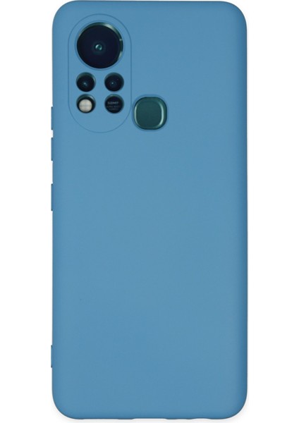 Lansman Infinix Hot 11S Kılıf Nano Içi Kadife Silikon - Mavi
