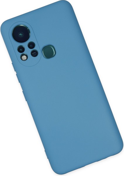 Lansman Infinix Hot 11S Kılıf Nano Içi Kadife Silikon - Mavi modelleri