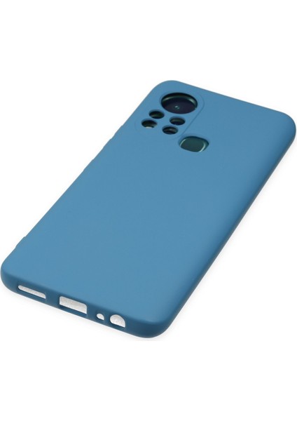 Lansman Infinix Hot 11S Kılıf Nano Içi Kadife Silikon - Mavi fırsatları