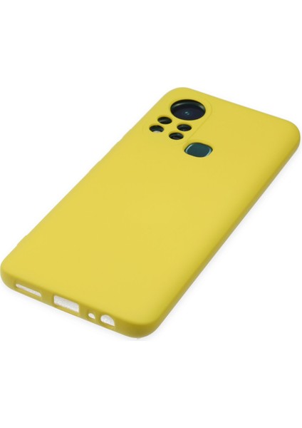 Lansman Infinix Hot 11S Kılıf Nano Içi Kadife Silikon - Sarı fırsatları