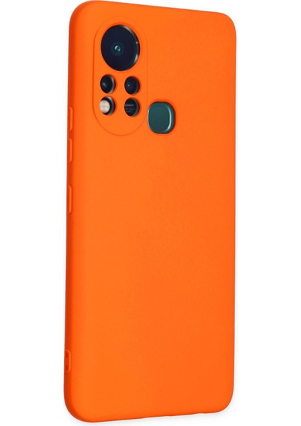 Lansman Infinix Hot 11S Kılıf Nano Içi Kadife Silikon - Turuncu fiyatları
