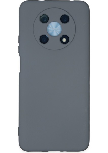Lansman Huawei Nova Y90 Kılıf Nano Içi Kadife Silikon - Gri