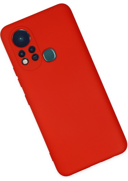 Lansman Infinix Hot 11S Kılıf Nano Içi Kadife Silikon - Kırmızı modelleri
