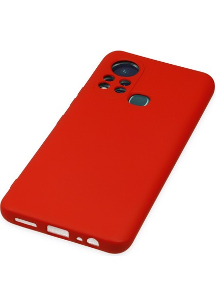 Lansman Infinix Hot 11S Kılıf Nano Içi Kadife Silikon - Kırmızı fırsatları
