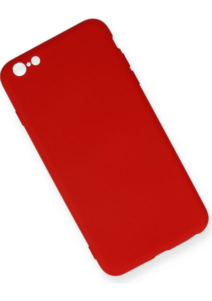 Lansman iPhone 6 Plus Kılıf Nano Içi Kadife Silikon - Kırmızı fiyatları